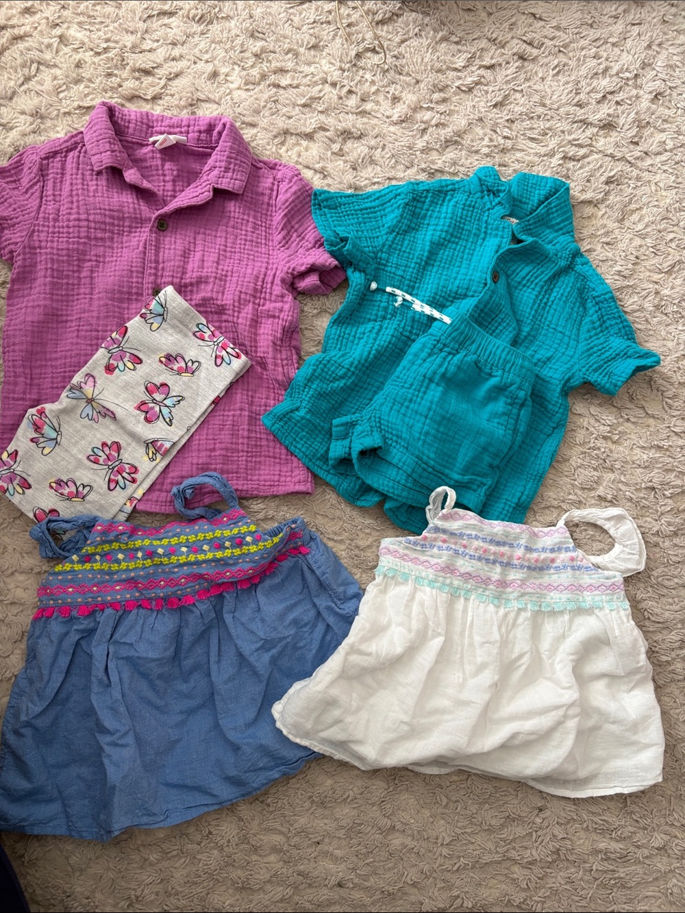 4T Bundle Cat & Jack Girls Matching Set extra tops